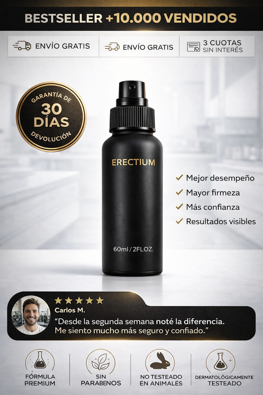 Erectium™ Spray de algas para la erección | ¡Erecciones firmes en 43 segundos!