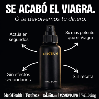 Erectium™ Spray de algas para la erección | ¡Erecciones firmes en 43 segundos!